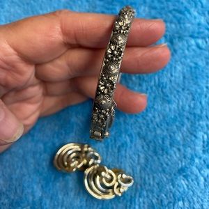 Vintage bracelet and earrings